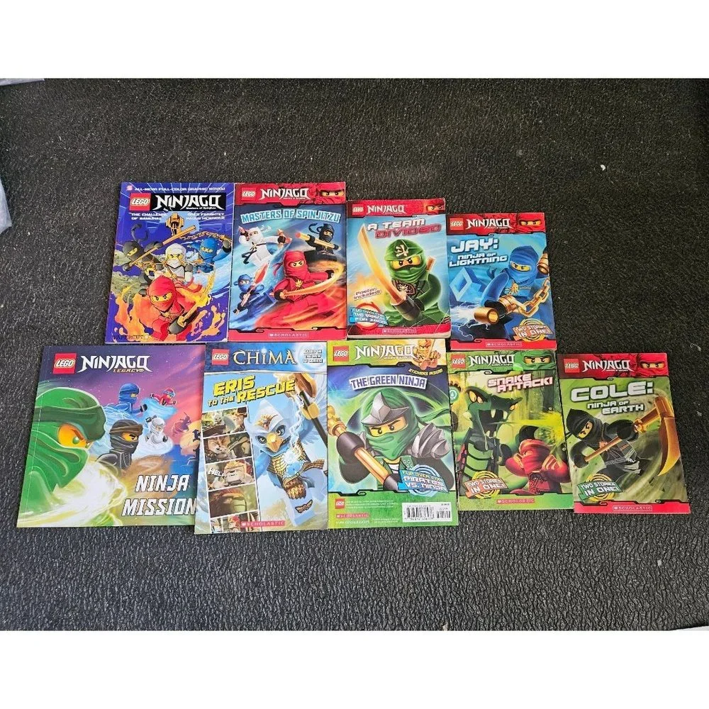 15 Ninjago Book Lot Masters Spinjitzu Home School Teacher 18 Stories